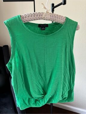 Sanctuary Bright Green Sleeveless Twist-Front Tank